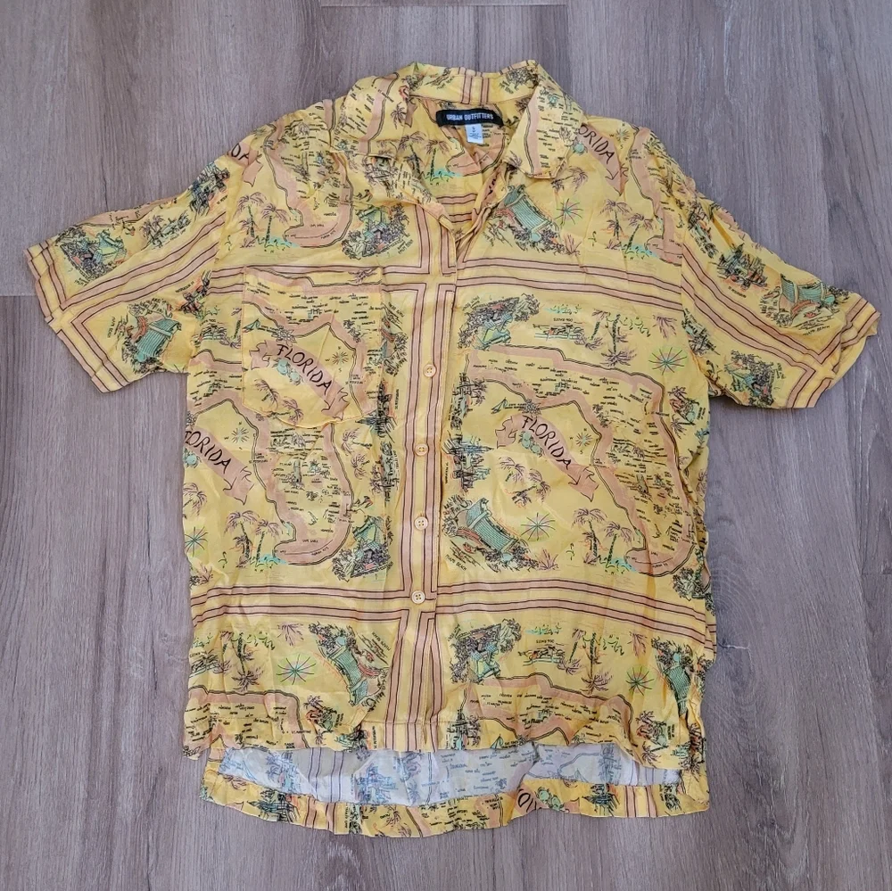 Urban Outfitter S Florida Print Women's Top - Picture 3 of 8